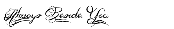 Always Beside You font preview